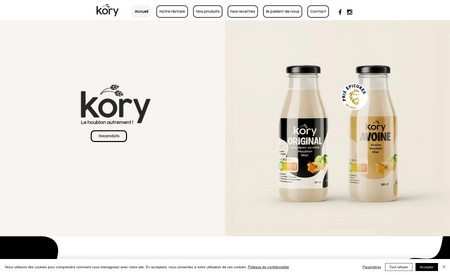 Kory Original: Création site web
Logo & Identité visuelle
Création produits
Photos
Boutique en ligne 
Intégration de contenu