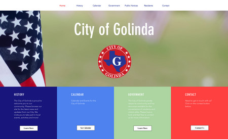 City of Golinda: Website created for the City of Golinda!