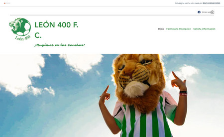 Academia de Fútbol León 400: Sitio web de la Academia de Fútbol León 400 que se dedicar a formar a niños desde edades tempranas hasta la adolescencia, destacando siempre por su nivel competitivo y su buen nivel de juego.