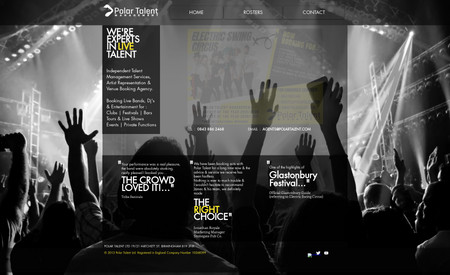 polartalent: In this website we worked on the design and on a custom booking system.  We created a type of freelancing platform for the clients and artists. 
Admin can book multiple artists for a client and artists and client receive confirmation email. When they confirm the emails then artist will receive another email where they make payments. They have a portal where they can access their clients after payment. So the website is working to outsource the artists. 
