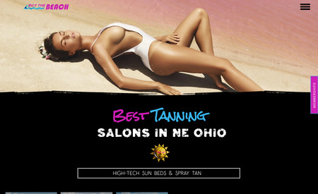 Tanning Salon Website: Challange:  The services / wording is so simple.  We wanted to create something completely fun and interesting, while providing great content and information.   SEO strategies were added as well, to help all 5 of the locations get found in their local searches.  This advanced website was a great success!