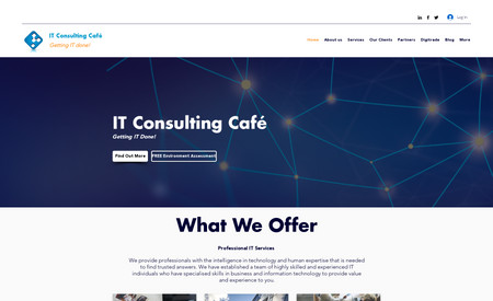 IT Consulting Cafe: Based in Johannesburg South Africa,  IT consulting cafe, is a small IT business assisting starts up and large companies.  They assist businesses with modernising their computer systems and IT infrastructure.