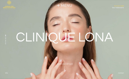 Clinique Lona: Site web avancé créé avec Wix Studio.