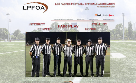 Los Padres Football Officials Association (LPFOA): Engaging website as the home for Central California High School Football Officials as a centralized hub for information, communications, and educational materials.