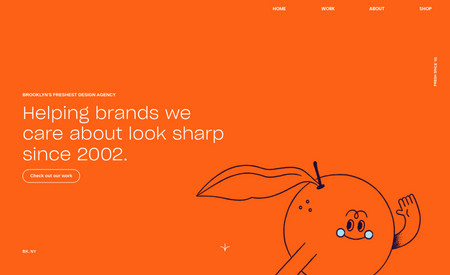 OrangeYouGlad : Website for Brooklyn Design Agency. I build site for client using their design layout!