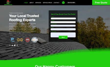 Gerken Roofing: Roofing Company Website
