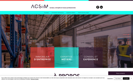 ACSIM: Staccato a accompagné la société Acsim pour faire évoluer son identité de marque et son discours de marque. Rédaction d’argumentaire et brand voice de marque. Le site Internet a vocation à valoriser l’expertise métier de l’agence immobilière Acsim. 