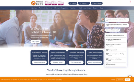 Schoen Clinic UK: Migrate a 500+ page corporate website over to Wix and redesign in the process.