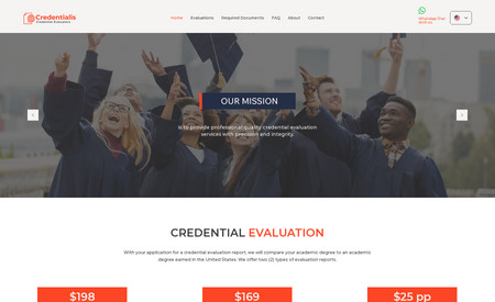 Credentialis: Website Design of credential evaluator.
