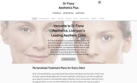Dr Fiona Aesthetics: Dr Fiona asked for her site to be tidied up for desktop and mobile users with easier navigation, a cleaner look & feel and more effective use of stylish images. In addition, SEO work was carried out to improve the site's visibility on search engines.
