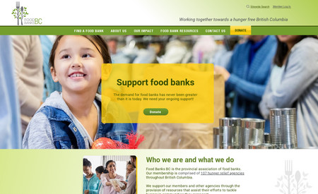 Food Banks BC: Avani Digital Studios was proud to be selected as the agency to work on this very important project. Food Banks BC governs and fundraises for 160 Food Banks and Food Insecurity programs across British Columbia, Canada.  This project included a full redesign using a brand guide and assets provided by Illo Creative, new structure and pages, custom CMS and Members Area. We love working on creative and technical projects!

Team Member - Shannah