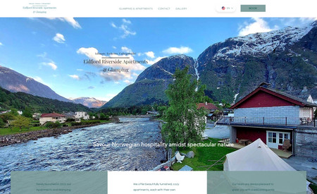 Eidfjord Riverside : Website Design and SEO