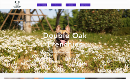 DO Frenchies: Simple site done by Novel Llama