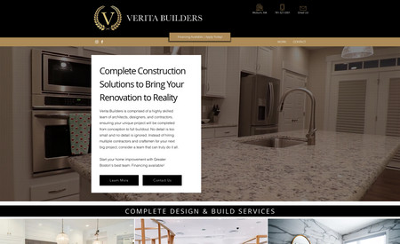 The Verita Group LLC: Site design for home renovation company.