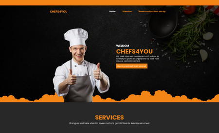 Chefs4you: I have designed this website in Wix Editor. I have done with custom graphics and premium stock images. It's all my own design I have never used any template. 