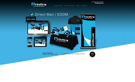 Printtra, Inc.: Custom website, graphics, logo, and mobile site.
