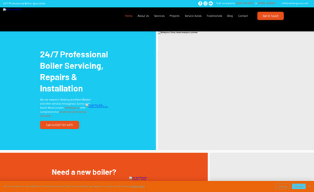 Boilergurus: Complete website design and SEO for boiler/plumbing service supplier in Surrey.