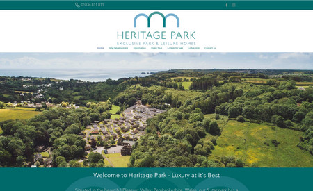 Heritage Park: A 5 start holiday park website