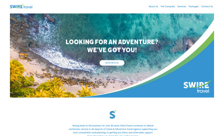 Swire Travel: We rebranded Swire Travel with a fresh and modern brand identity, and redesigned, as well as migrated, their website on to the Wix platform. We created icons, typography, photo selection, and branded assets for their website.