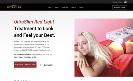 Ultraslim LFH Orlando: Classic website for Ultra Slim Red Light.