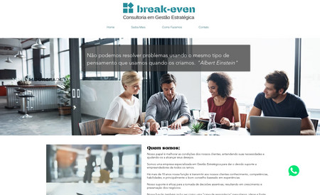 Break-even : Desenvolvimento Site, Config e Integrações Google e Faceboook