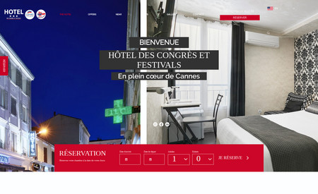 Hôtel Festival: Site internet Hotel avec intégration de réservation en ligne