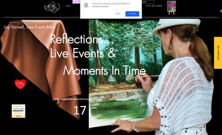 Joy Varnell, Live Event Artist: Joy Varnell is a Live Event Artist with over 400 clients. Complete redesign, content with SEMRUSH, SEO, Automation . She's the 2023 COUPLES AWARD Winner for Wedding Wire with all top level reviews.  