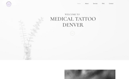 Medical Tattoo Denver: We worked on the website design, copy, and launched the social media for this client. 