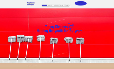 Young Cleaners: A charity site we helped