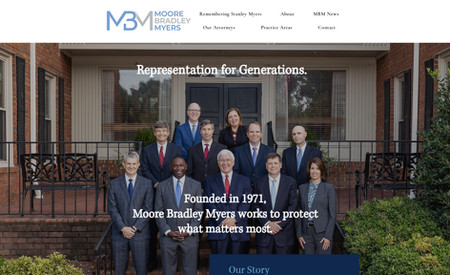 Mbm Law: Complete redesign of MBM Law's website in a short time frame. 