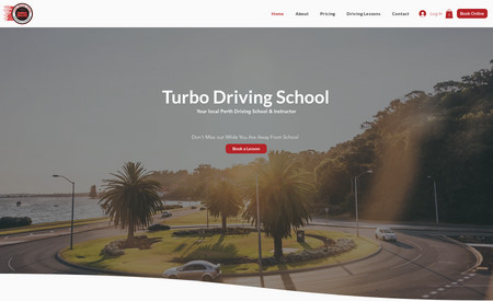Turbo Driving School: Website Design