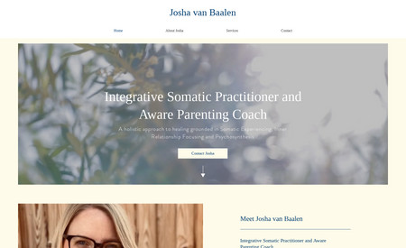 Josha van Baalen: Complete website design and development for Josha van Baalen.