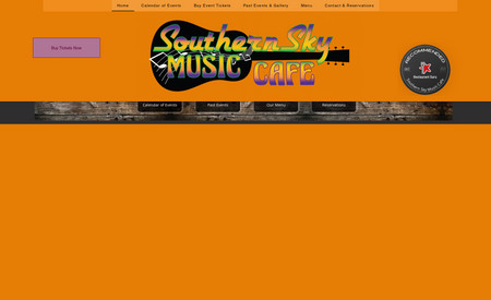 Southern Sky Music Cafe: Bar & Grille / Celebrating the Art of Music & Food