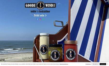 Goode Wind: Cocktailbar und Cocktail-Taxi auf Norderney inkl. Shop