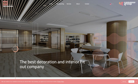 Compass decoration: the decoration department of compass group, a company specialized in decoration and interior design, we built the website and its already ranking too fast in decoration and interior design in the targeted areas