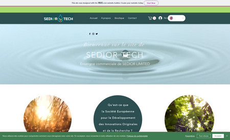 Sedior Tech: Création du site e-commerce