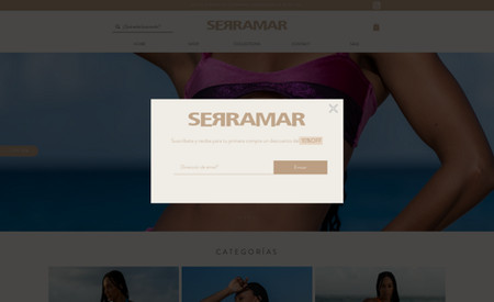 Serramar: Proyecto Web e-commerce
Tienda Online
Catálogo vestido de baño
Conexión pasarela de pagos 