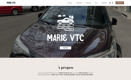 Marie VTC | Chauffeur privé sur Lyon: Création du site internet de réservation de VTC
