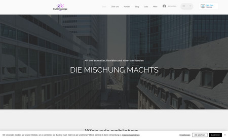 Meinewebsite: Website from scratch in German