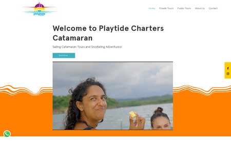 Playtide Charters: Web Desing