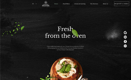 SFBreadbowl: Classic Website Design of a delicious restaurant in Norway. I redesign it entirely and also adapt it for mobile, desktop and tablets. Site updates and domain connections were also on the scope.