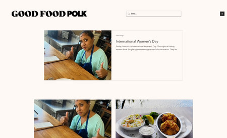 Good Food Polk: Website design, content creation, and photography. 