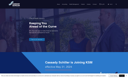 Cassady Schiller CPAs & Advisors: The firm's hallmark 30th anniversary presented the perfect opportunity to launch a new brand and professional website, reflecting its promise to keep its clients ahead of the curve.