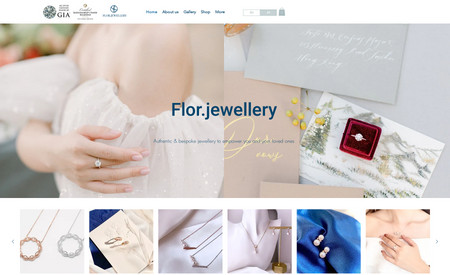 Flor.jewellery: We created a custom product page for variant of ring products.