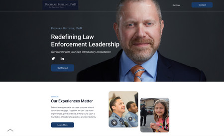 Richard Bistline PhD: Law Enforcement Consultant website.