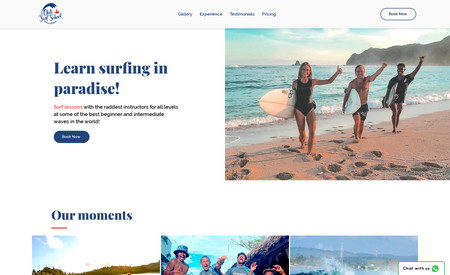 Chili Surf School: Sanuk and Jane came to Us to help a local business go online. I helped them with the website and create a marketing strategy. We were introduced to help create marketing and a new website that has boosted online and offline interest. We also redefined their style to make the look and feel fully modern.