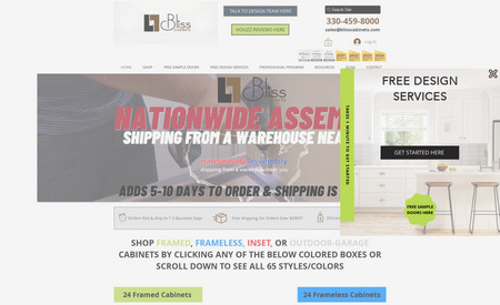 blisscabinets: very large and successful ecommerce website with over 10,000 indexed pages by Google