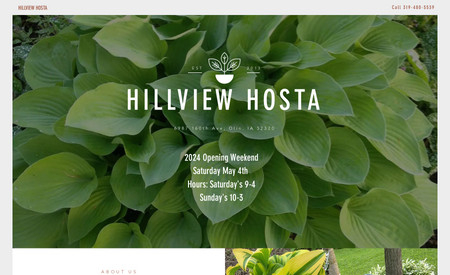 Hillview Hosta: A small nursery focusing on Hosta's and their annual sale
