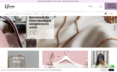 Glam Boutique: E-commerce abbigliamento