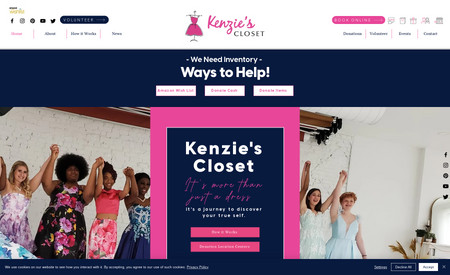Non-Profit Site Redesign: Kenzie's Closet